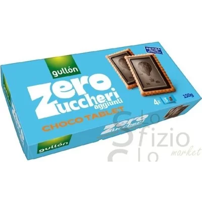 GULLON CHOCO TABLET ZERO ZUCCHERI 150GR - Home, Alimentari, Prodotti Salutari, Biscotti e Farciti