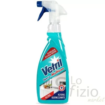 Vetril Glass and Multi-Purpose Antibacterial Cleaner Spray 650ml
