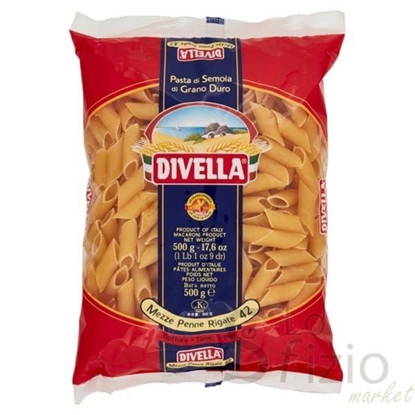 PASTA DIVELLA MEZZE PENNE RIGATE 42 500GR