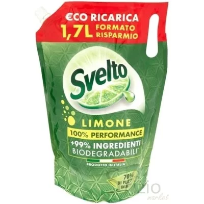 SVELTO ECO RICARICA LIMONE 1,7LT - Home, Detergenza, Detersivi Stoviglie, Stoviglie a mano