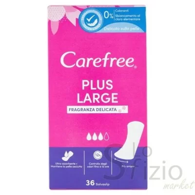 CAREFREE PLUS LARGE PANTY LINERS 36PCS