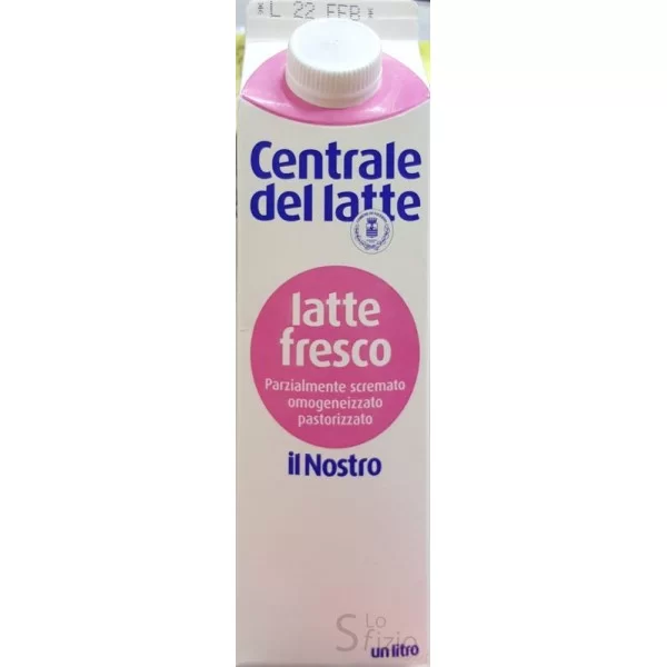 Centrale del Latte Fresh Semi-Skimmed Milk 1L