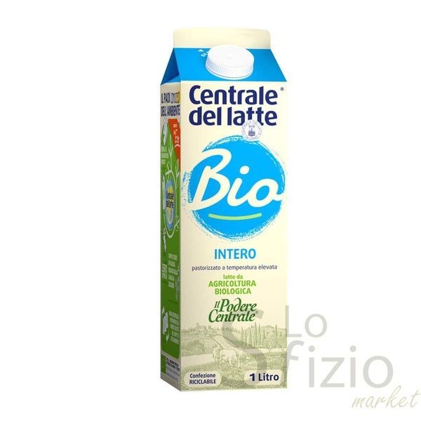 CENTRALE DEL LATTE LATTE INTERO BIO PASTORIZ 1LT