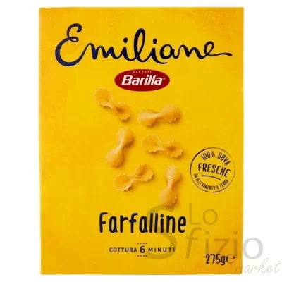 BARILLA EMILIANE FARFALLINE ALL'UOVO 275GR - Home, Alimentari, Pasta, All'Uovo