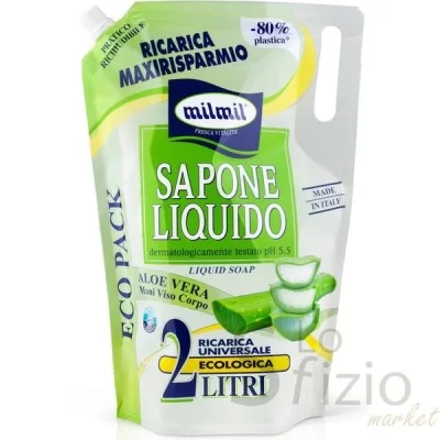 MIL MIL Aloe Vera Soap pH 5.5 2L Refill Pouch