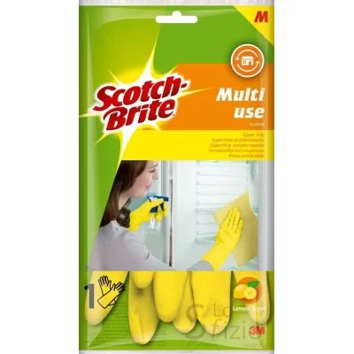 Scotch-Brite Flocked Multipurpose Gloves Size M