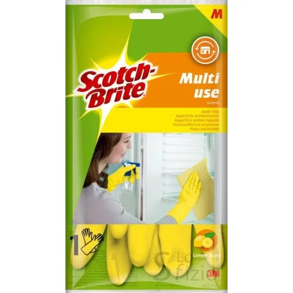 Scotch-Brite Flocked Multipurpose Gloves Size M