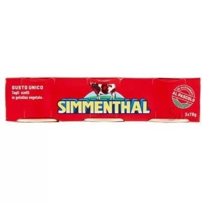 SIMMENTHAL BEEF IN JELLY 3X70G