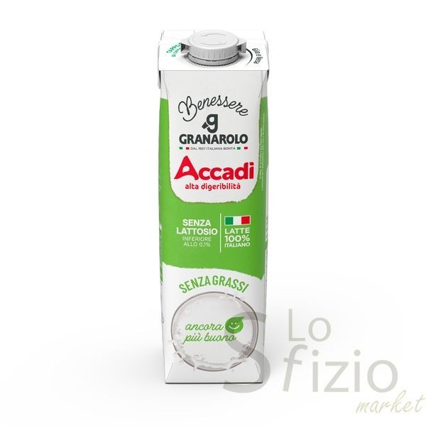 GRANAROLO LATTE ACCADI UHT SCREMATO LT 1