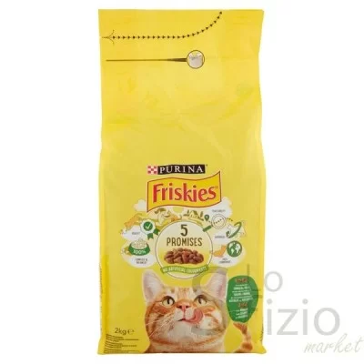 FRISKIES ADULT DRY CAT FOOD RABBIT CHICKEN AND VEGETABLES 2KG