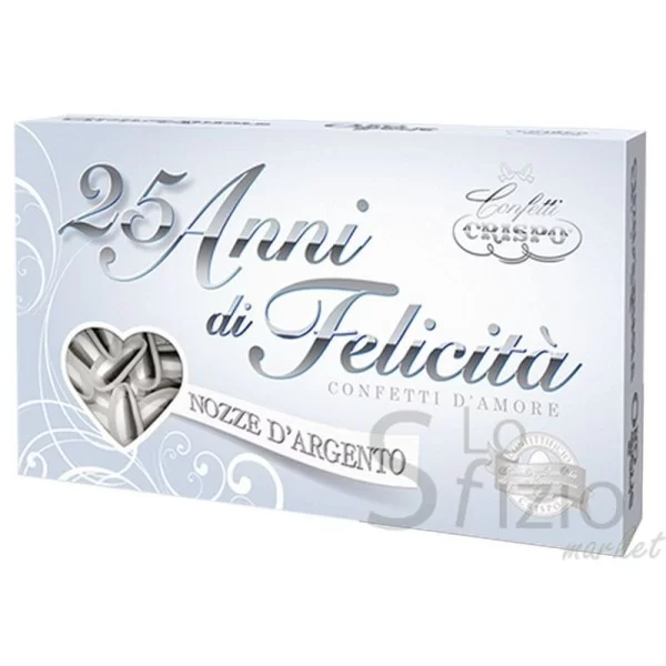 CRISPO SILVER ALMOND DRAGEES 500G