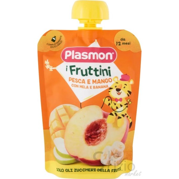 PLASMON I FRUTTINI PESCA MANGO E BANANA 12M 130GR