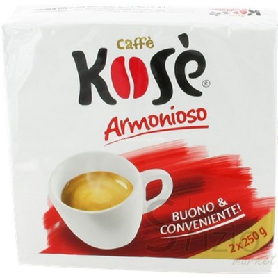 KOSE' CAFFE' ARMONIOSO CHICCO ROSSO 2X250GR - Home, Alimentari, Caffè e Infusi, Caffè e Orzo