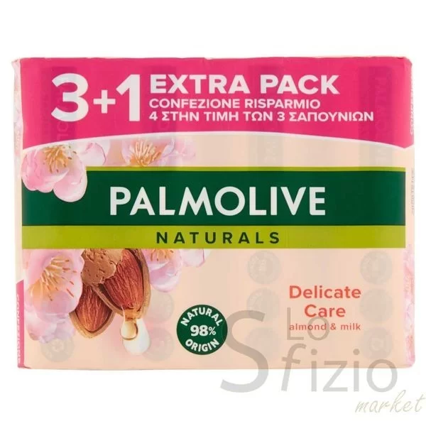 PALMOLIVE SOAP BAR DELICATE ALMOND 4X90GR