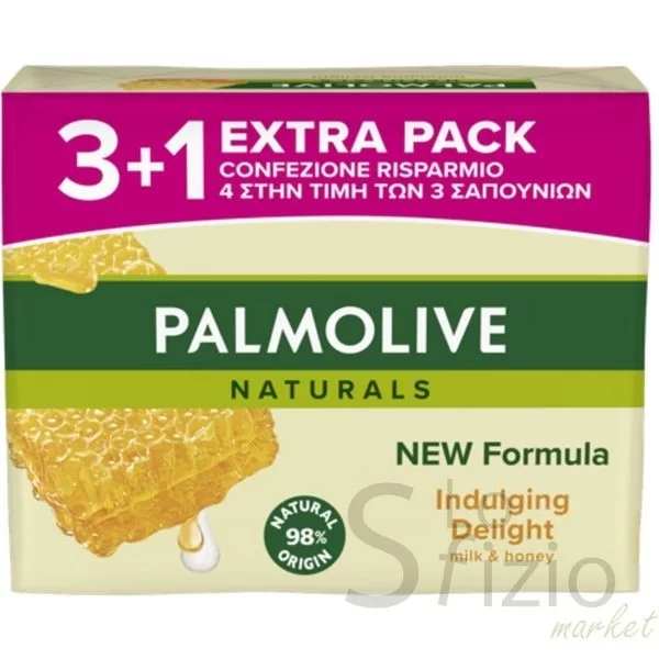 PALMOLIVE NATURALS INDULGING DELIGHT SOAP BAR 4X90GR