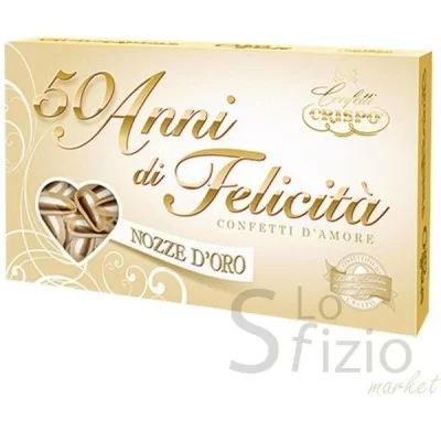 CRISPO CONFETTI NOZZE D'ORO CON MANDORLA 500GR - Home, Alimentari, Pasticceria, HO.RE.CA