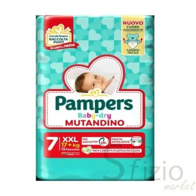 Pampers Baby-Dry Pants XXL Size 7 (17+ kg) - 13 Pieces