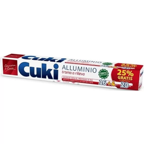 Cuki Aluminum Foil Double Strength 16+4m