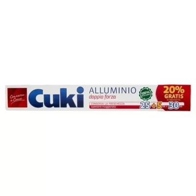 CUKI ALLUMINIO DOPPIA FORZA 25+5M - Home, Casa, Alluminio Pellicola Forno