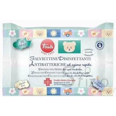 TRUDI BABY DISINFECTANT WIPES 20PCS