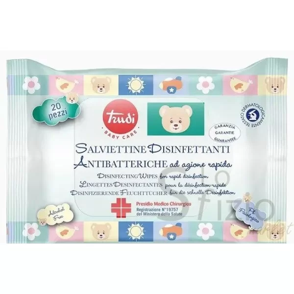 TRUDI BABY DISINFECTANT WIPES 20PCS