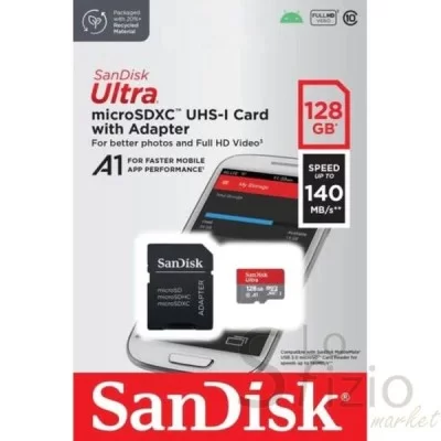 SANDISK MICRO SD TRANSFLASH 128GB CLASS 10