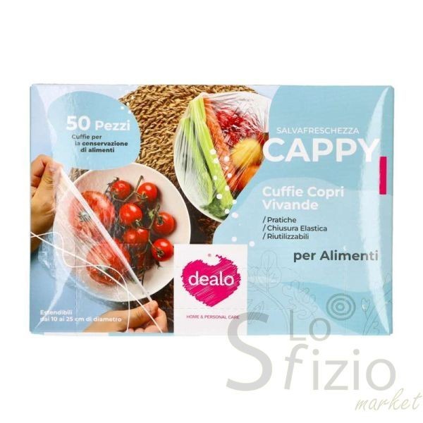 DEALO CUFFIE COPRIALIMENTI DA 10 A 25CM 50PZ