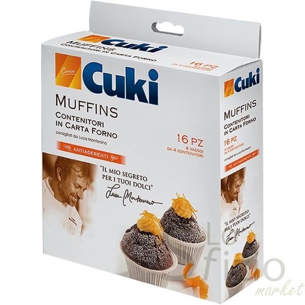 CUKI CARTA FORNO CONTENITORI MUFFIN X16