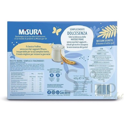 MISURA BISCOTTI DOLCESENZA ALLO YOGURT 400GR