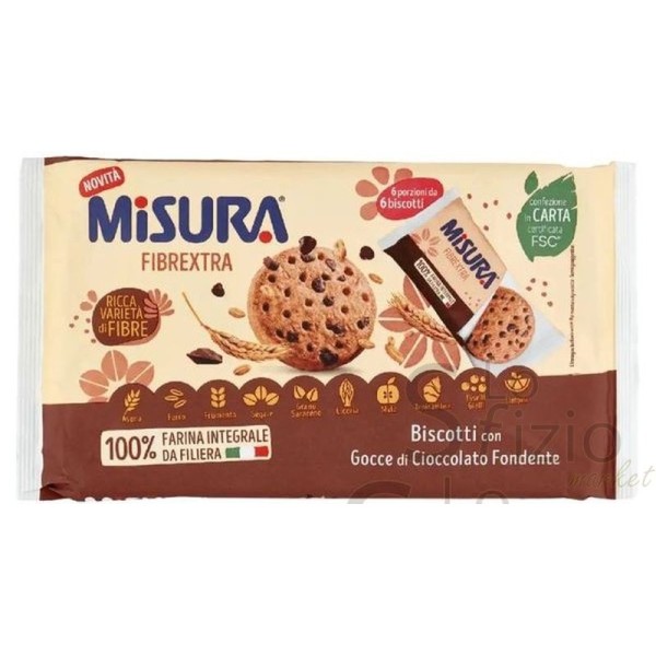 MISURA BISCOTTI FIBREXTRRA CON GOCCE CIOCCOL 280GR