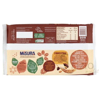MISURA BISCOTTI FIBREXTRRA CON GOCCE CIOCCOL 280GR