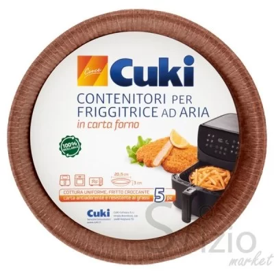 CUKI CONTENITORE PER FRIGGITRICE AD ARIA 20,5CM X5 - Home, Casa, Alluminio Pellicola Forno, Carta, HO.RE.CA