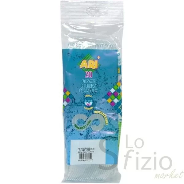 ARISTEA FORCHETTE TRASPARENTI RIUTILIZZABILI X20PZ