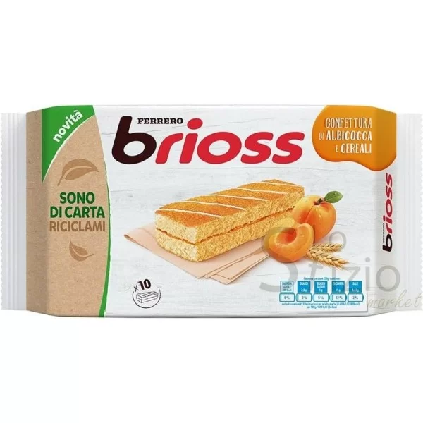 FERRERO BRIOSS APRICOT AND CEREALS 10X28G