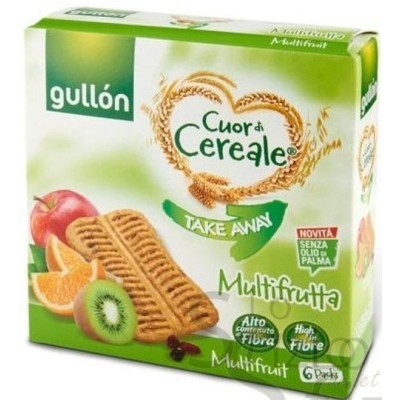 GULLON TAKE AWAY BARRETTE MULTIFRUTTA 144GR - Alimentari, Biscotti e Farciti, Cereali colazione