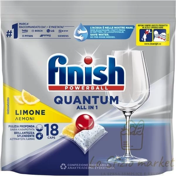 FINISH QUANTUM ALL IN 1 LEMON 18PZ