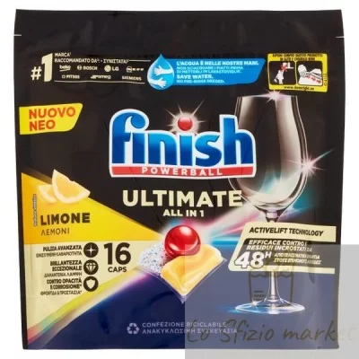 FINISH ULTIMATE ALL IN 1 LEMON X16 CAPS