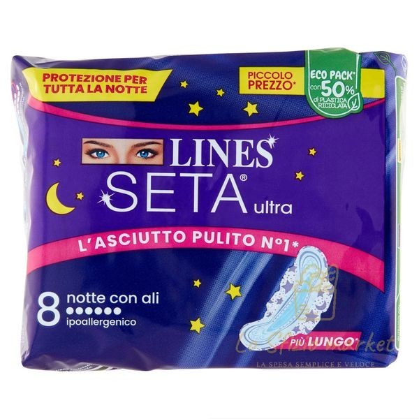 LINES SETA ULTRA NOTTE CON ALI X8