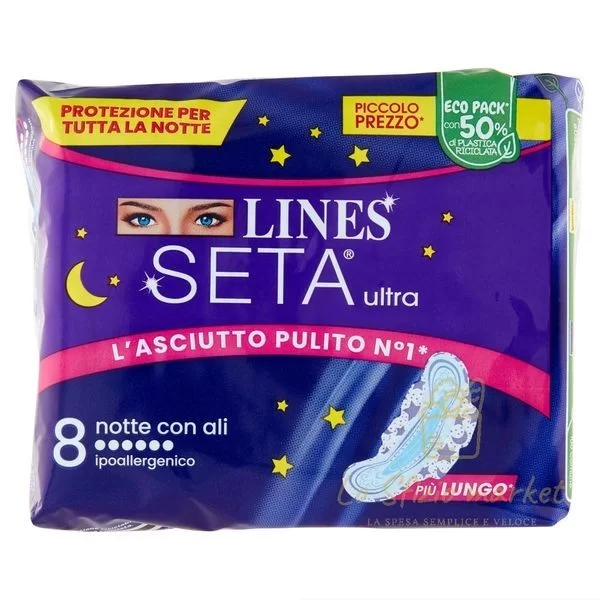 LINES SETA ULTRA NOTTE CON ALI X8