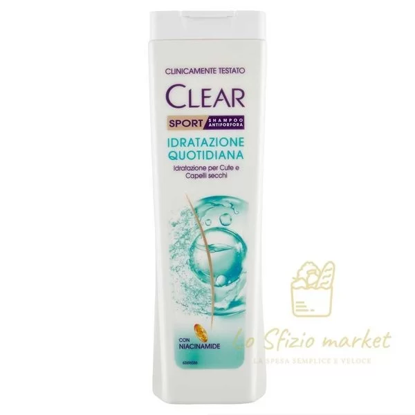 CLEAR SPORT DAILY HYDRATION SHAMPOO 225ML
