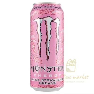 MONSTER ENERGY STRAWBERRY DREAMS 50CL - Acqua Bibite Alcolici, Bibite, Bibite Gassate