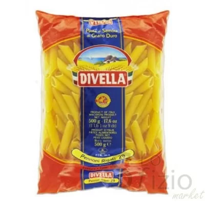PASTA DIVELLA PENNONI RIGATI 29 500GR - Home, Pasta, Semola