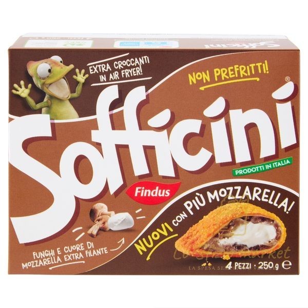 FINDUS NUOVI 4 SOFFICINI FUNGHI MOZZARELLA 250GR