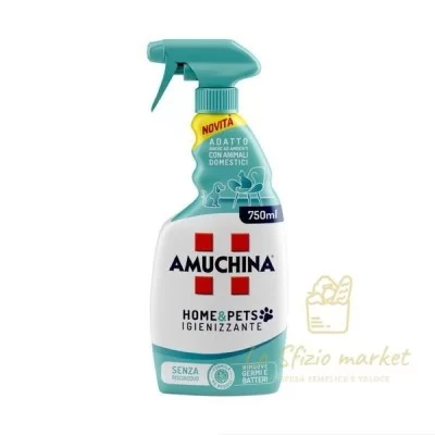 AMUCHINA HOME & PETS IGIENIZZANTE SPRAY 750ML - Detergenza, Detersivi pulizia Casa, Vetri Multiuso
