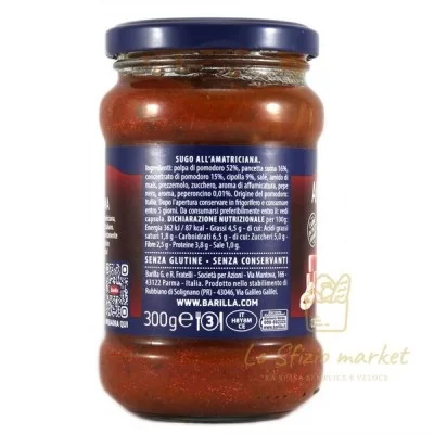 BARILLA AMATRICIANA SAUCE 300GR