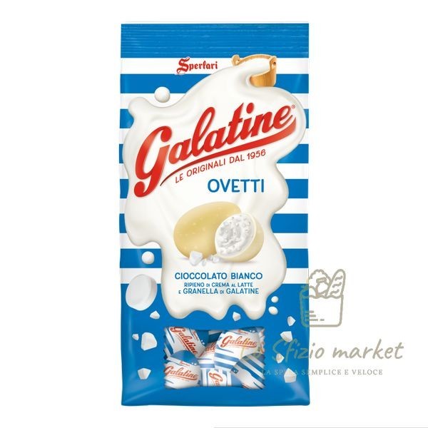 GALATINE OVETTI CIOCCOLATO BIANCO 150GR