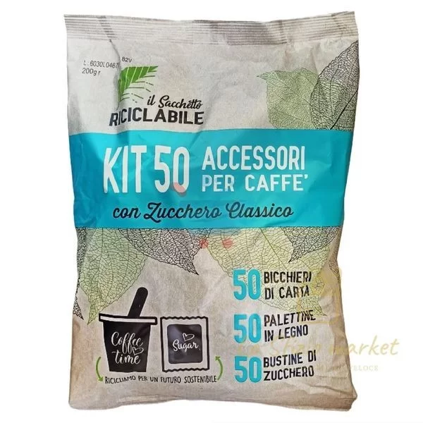 Coffee Kit 50 Cups, Stirrers and Sugar