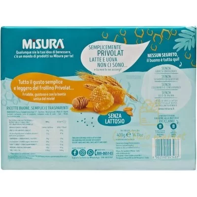 MISURA BISCOTTI PRIVOLAT AL MIELE 400GR - Home, Alimentari, Biscotti e Farciti