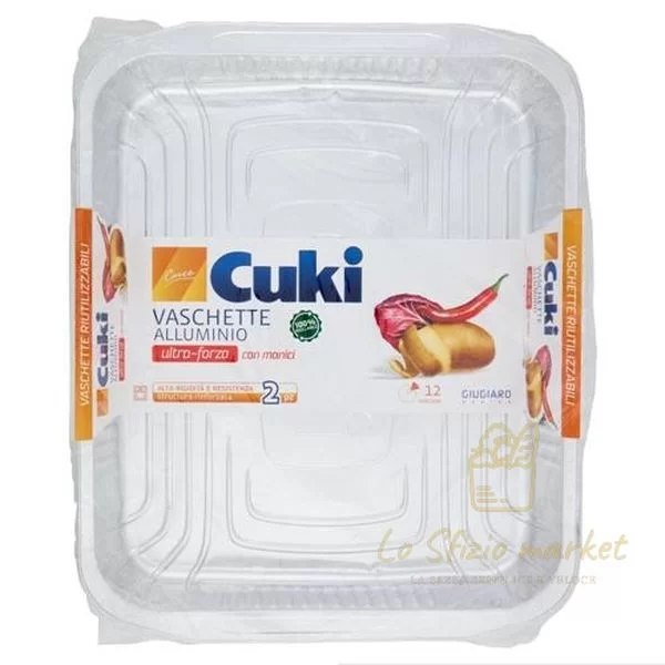 Cuki Aluminium Container R74 without lid 12 servings
