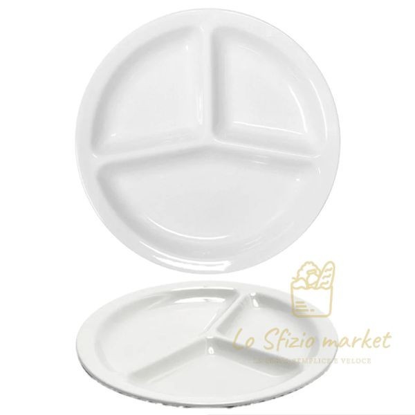 ANTIPASTIERA PORCELLANA CM.26 3 SCOMPARTI